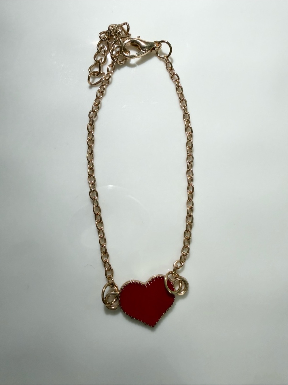 New women’s red gold heart bracelet jewelry gift